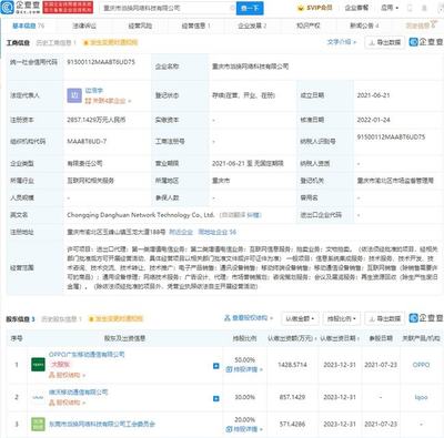 vivo 投資 OPPO 關聯公司，持股 30% 布局第二類增值電信業務
